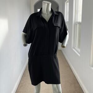 IRO HELEA Short Sleeve Back Tunic Dress Size EUR 40, USA L